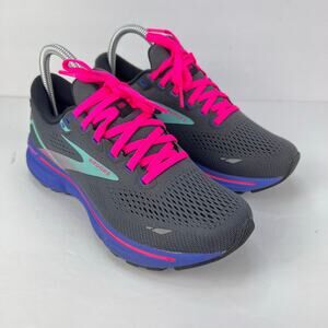 Brooks Ghost 15 Women's Size 6.5 Gray Pink Road Running Athletic Sneakers